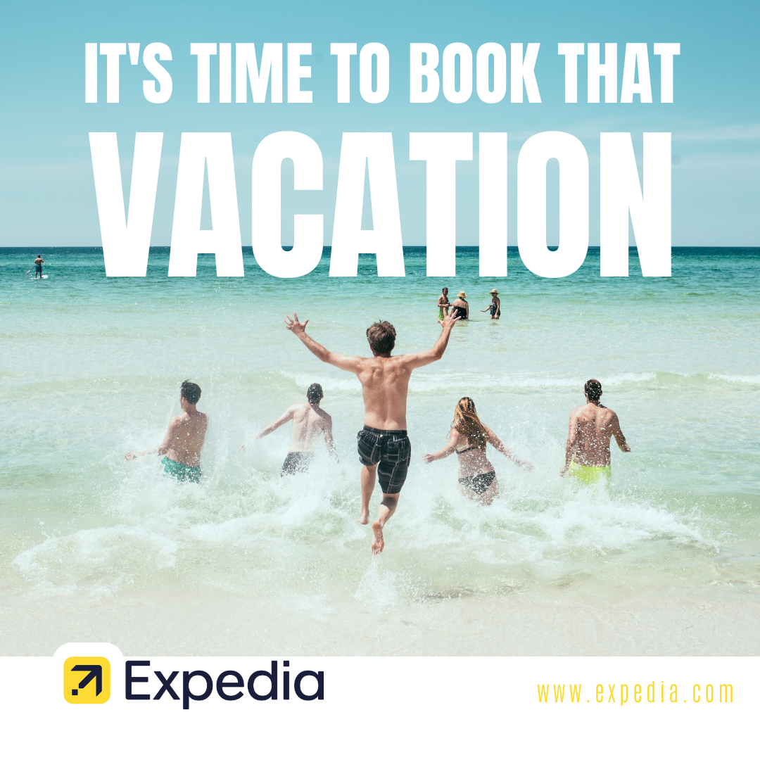 Beach Vacation Travel Ad Instagram Post